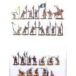 Flat tin figures "flats", standart size 30mm, painted, figures made of lead and tin, not suitable fo