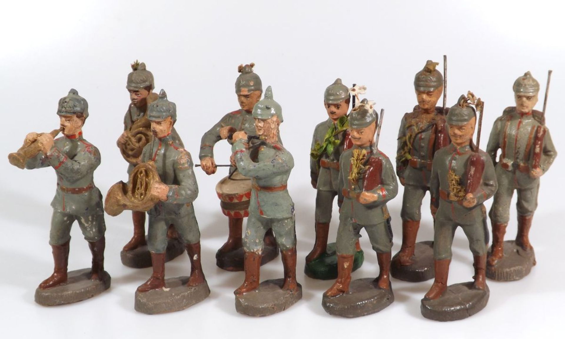 German military, Elastolin or Lineol or others, composition figures, big size, made in Germany proba