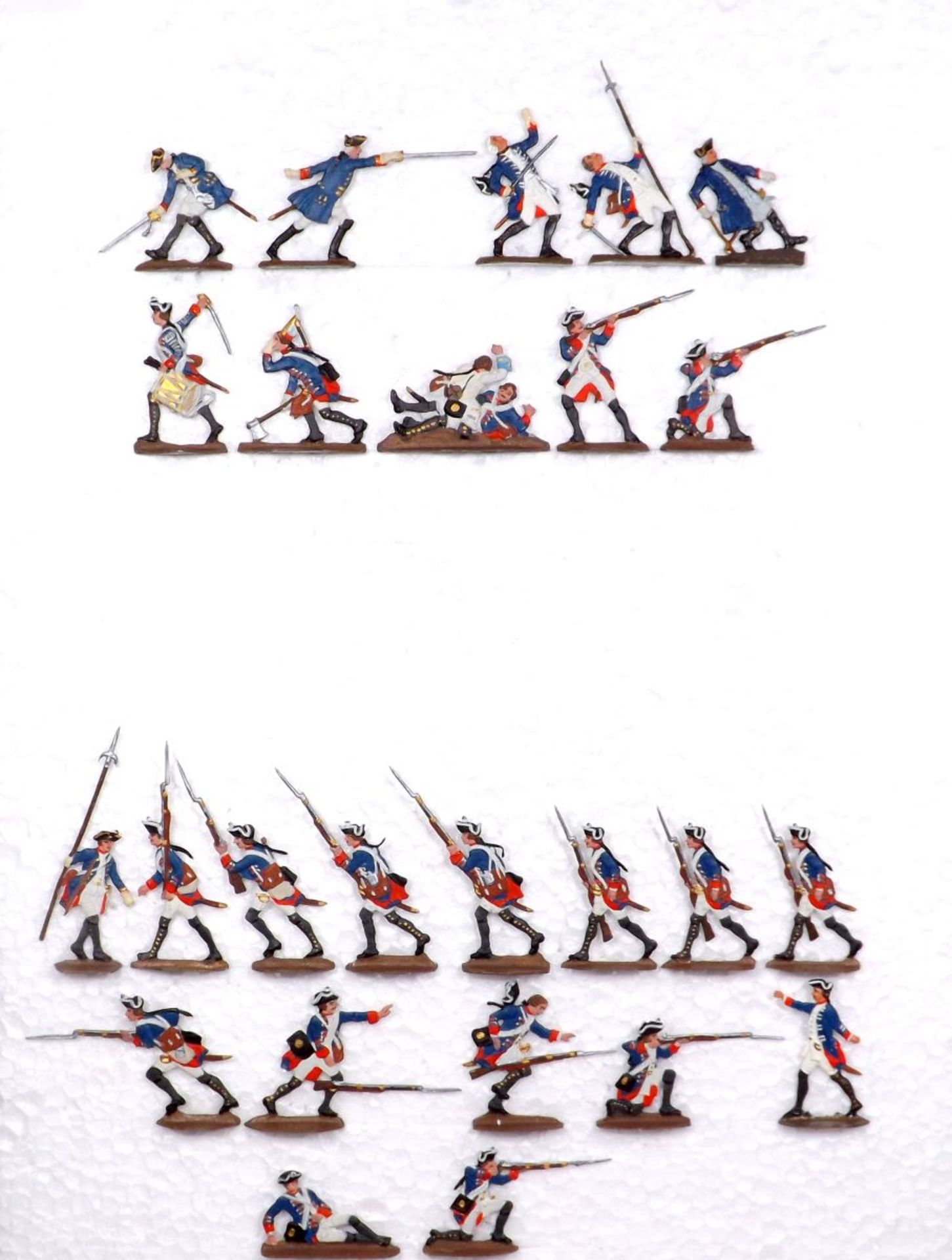 Flat tin figures "flats", standart size 30mm, painted, figures made of lead and tin, not suitable fo