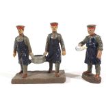 German military, Elastolin or Lineol or others, composition figures, big size, made in Germany proba