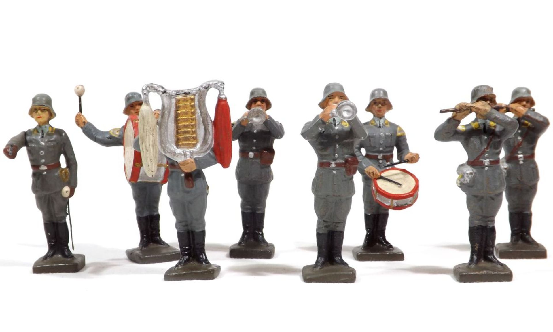 German military, Lineol or Elastolin or others, composition figures, 7-7,5 cm size, made in Germany