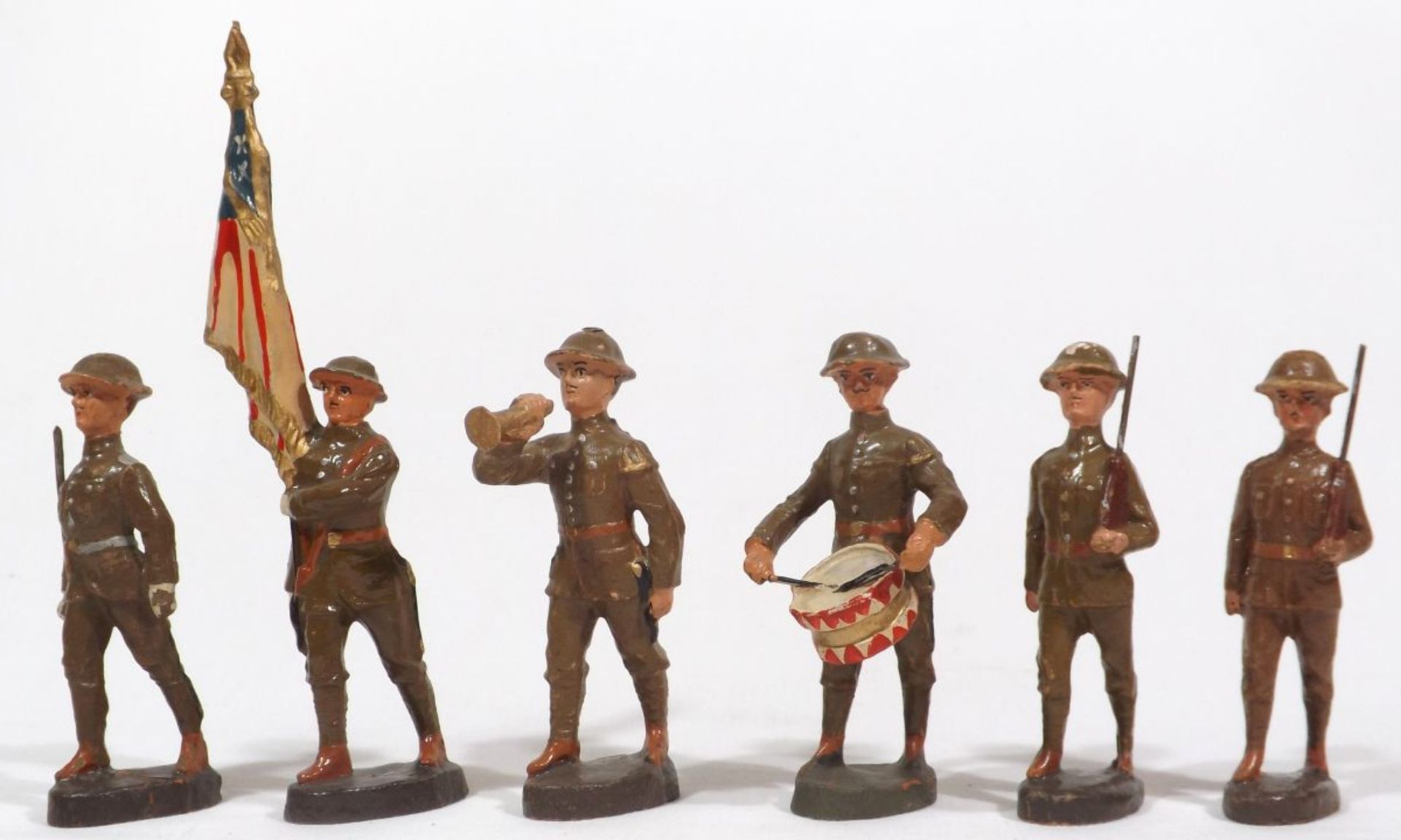 USA military, Elastolin or Lineol or others, composition figures, big size, made in Germany probably