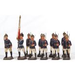 German military, Elastolin or Lineol or others, composition figures, big size, made in Germany proba