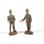 German military, Elastolin or Lineol or others, composition figures, big size, made in Germany proba