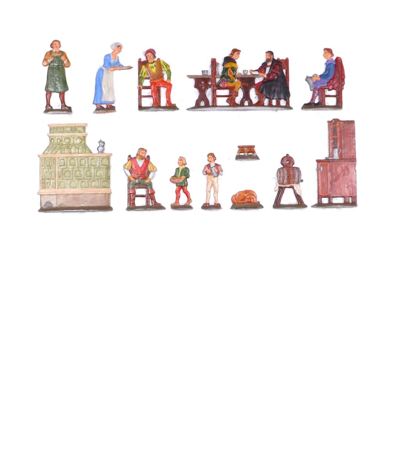 Flat tin figures "flats", standart size 30mm, painted, figures made of lead and tin, not suitable fo