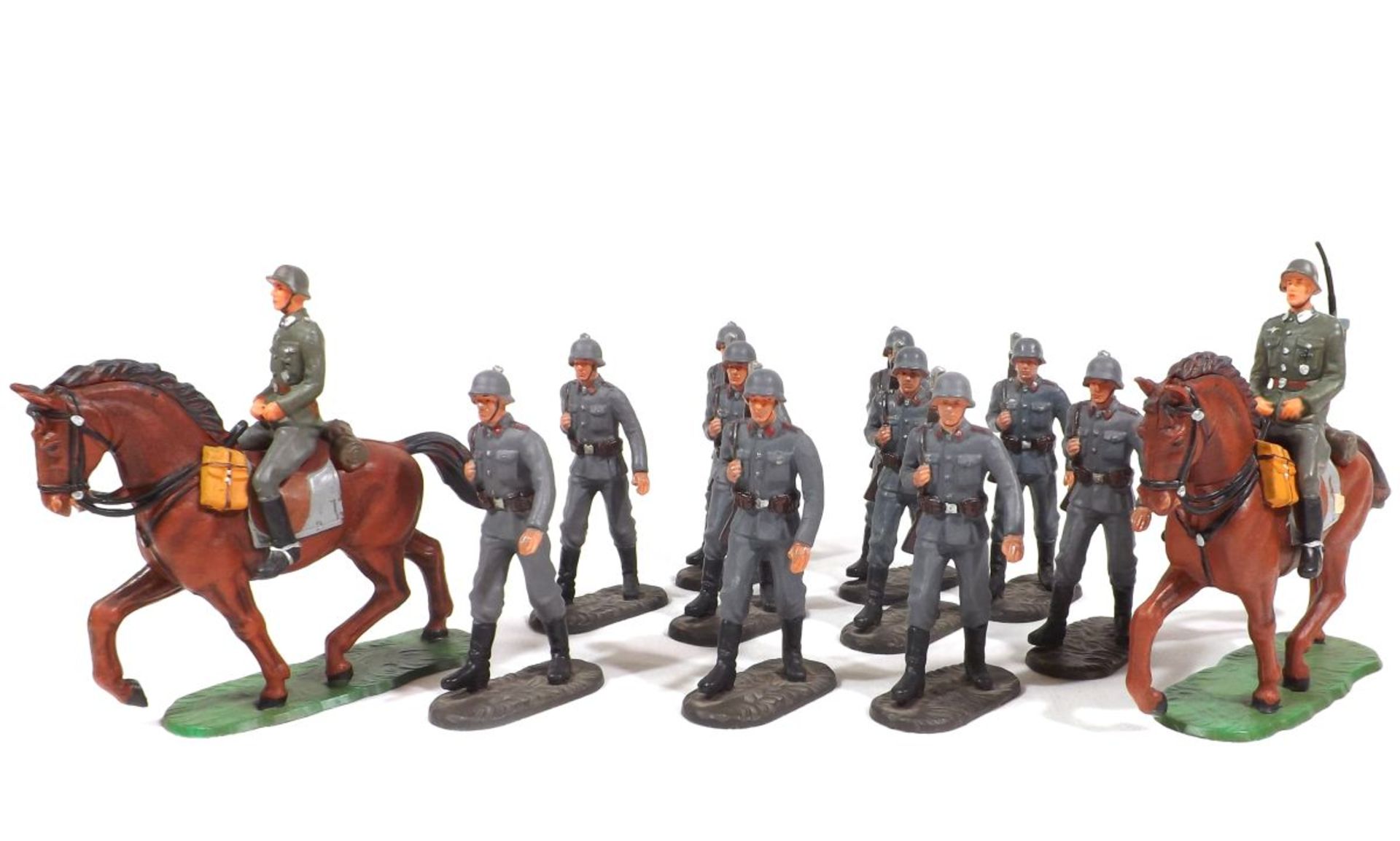 German military, Lineol or Elastolin or others, composition figures, 7-7,5 cm size, made in Germany 