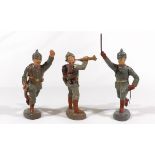 German military, Elastolin or Lineol or others, composition figures, big size, made in Germany proba