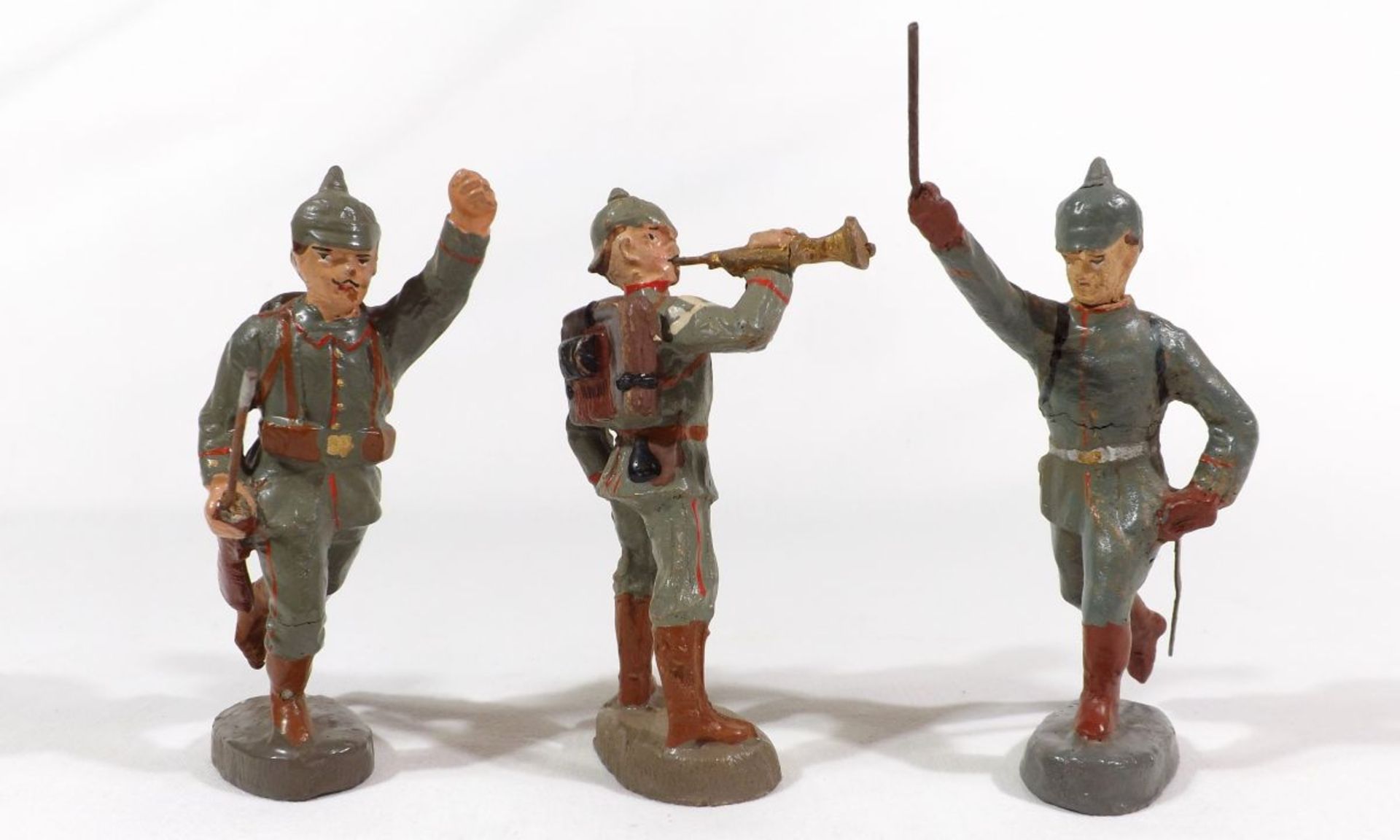 German military, Elastolin or Lineol or others, composition figures, big size, made in Germany proba