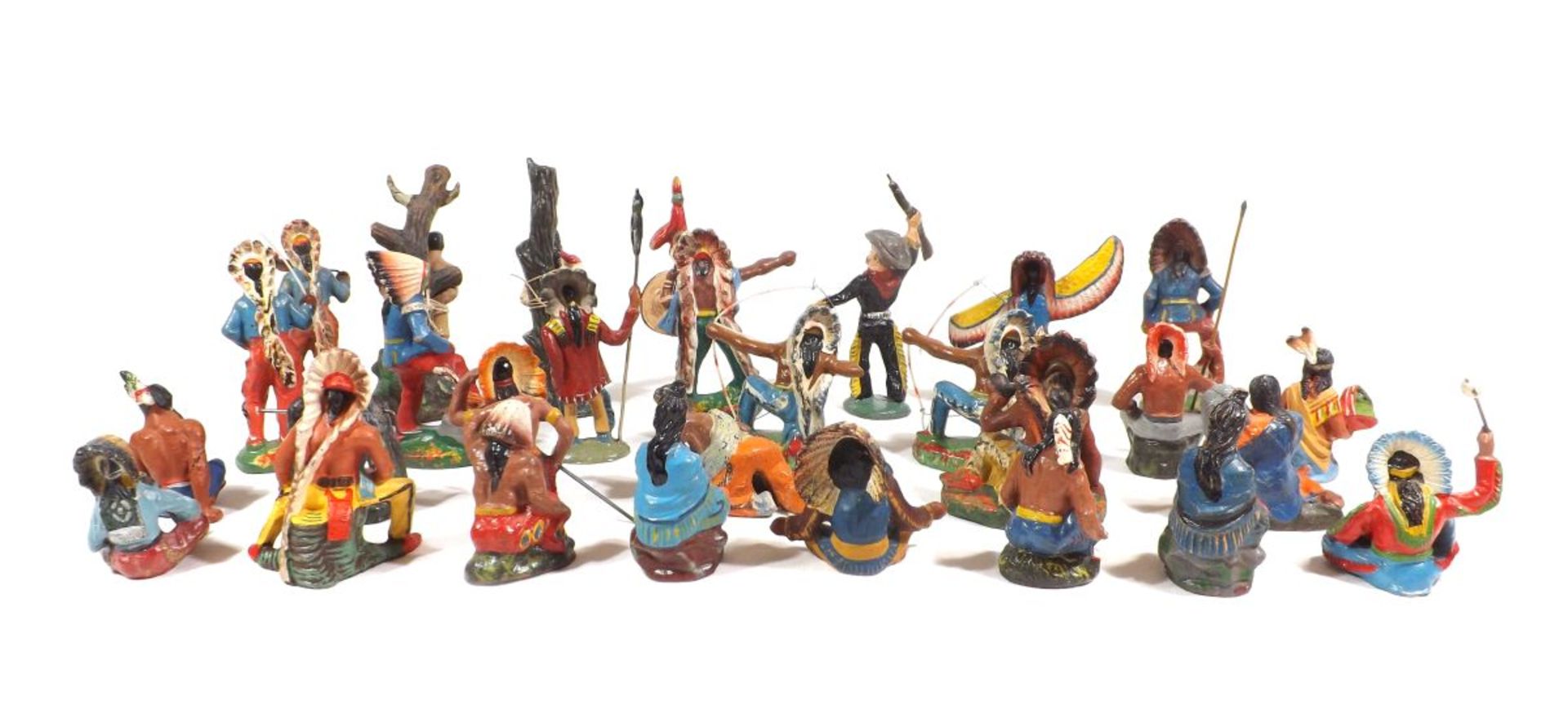 America, USA, Canada, Indians, Cowboys, Lineol or Elastolin or others, for composition figures, for - Image 2 of 2