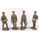 German military, Elastolin or Lineol or others, composition figures, big size, made in Germany proba