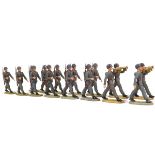 German military, Lineol or Elastolin or others, composition figures, 7-7,5 cm size, made in Germany 