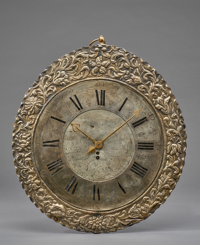 Bedeutende Telleruhr von Johan Frauenpreis Desda. Lit. Abeler S. 161 'Uhrmachermeister um 1696'. Ve