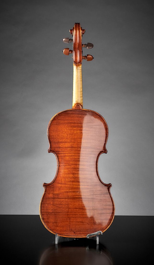 Violine. Klebezettel Carlo Despini fecit Taurini anno Domini 1881. Turin, um 1900. L 34,8 cm - Image 2 of 3