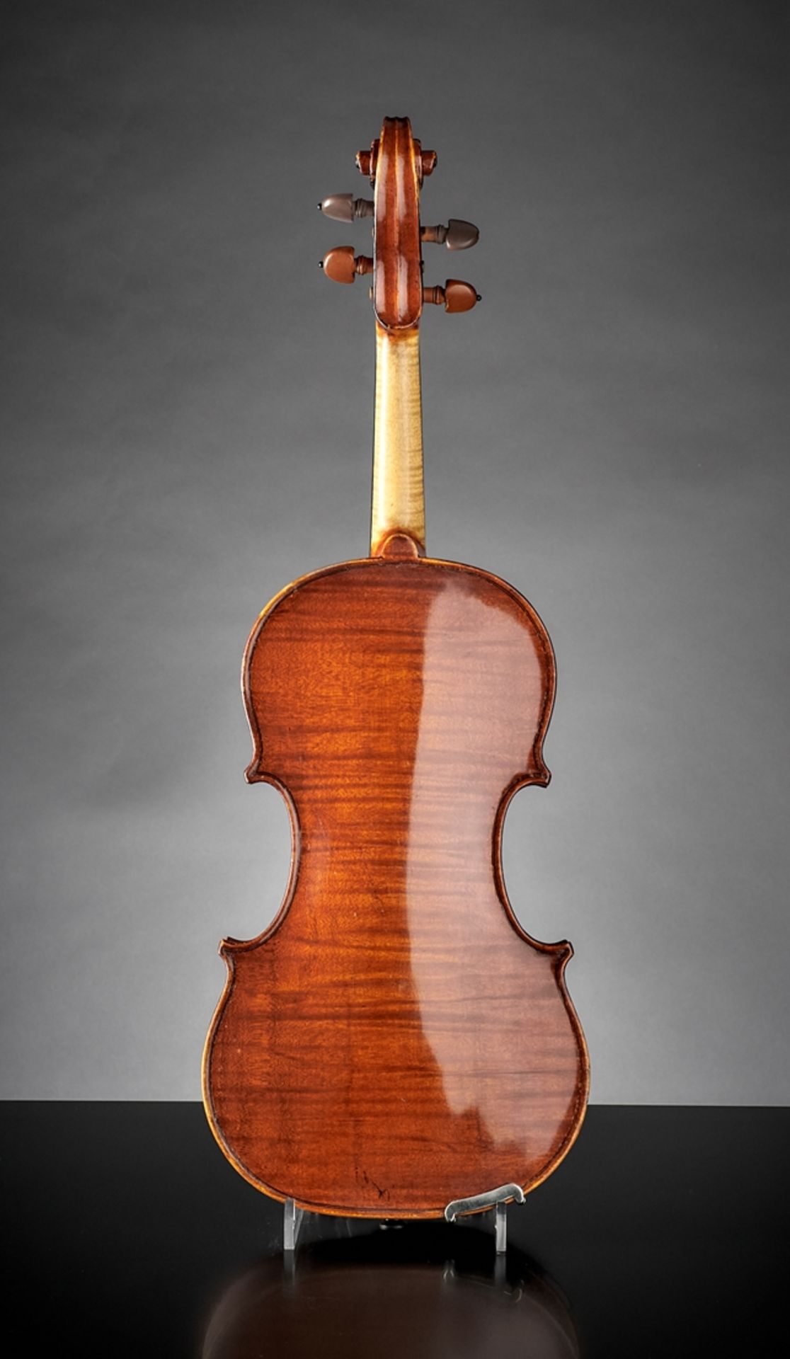 Violine.  Klebezettel Carlo Despini fecit Taurini anno Domini 1881. Turin, um 1900. L 34,8 cm - Bild 2 aus 3