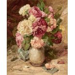 Georges Jeanin. 1841 - Paris - 1925. Einer der bekanntesten französischen Blumen- und Früchtemaler.