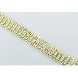 Feines Brillantarmband. Brillanten 3,08 ct. 18 ct. GG. L 18 cm