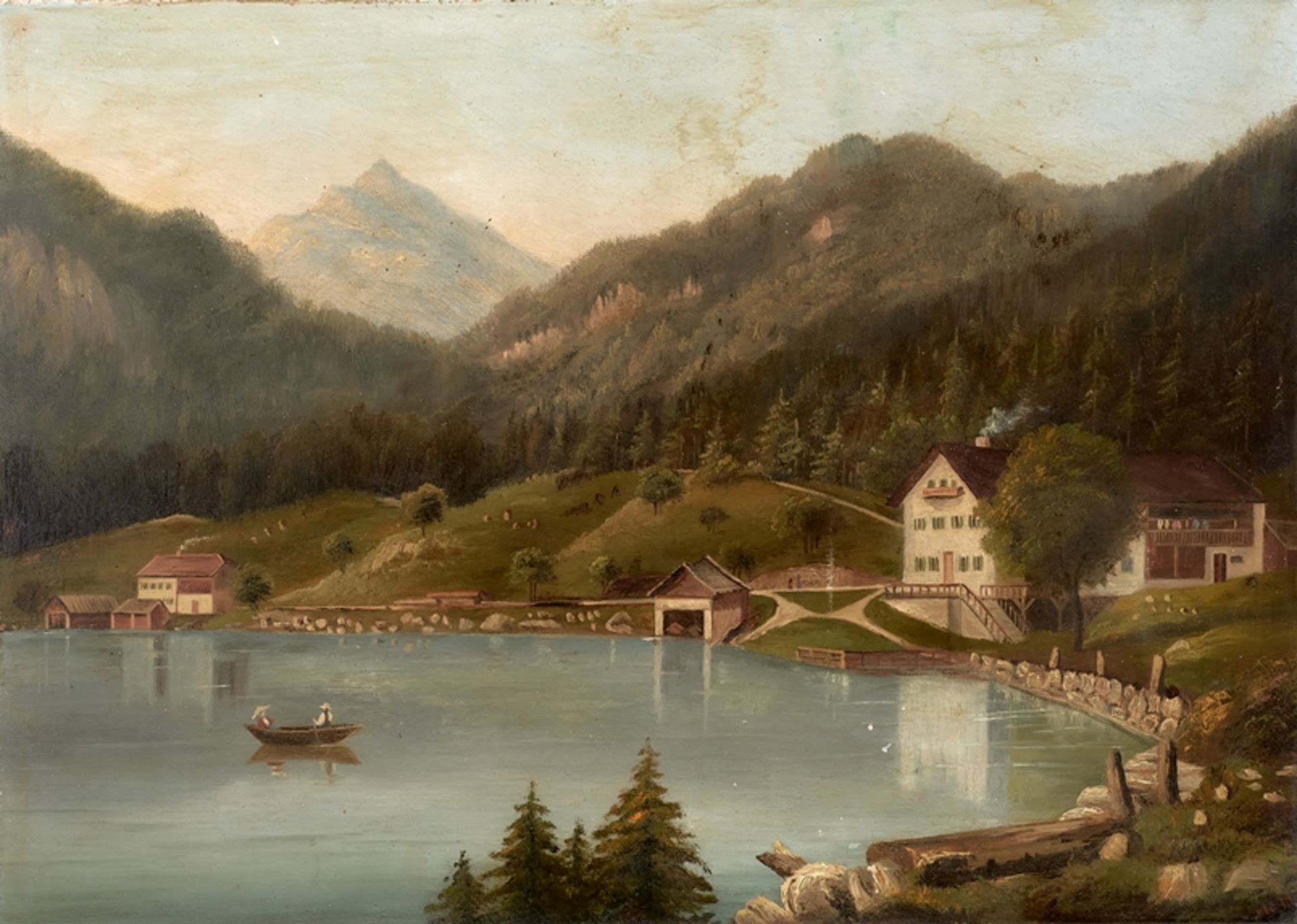 Ludwig Minnigerode. 1847 Stryi/Galizien - 1930 noch in Salzburg tätig erwähnt.  Verso Widmung und O