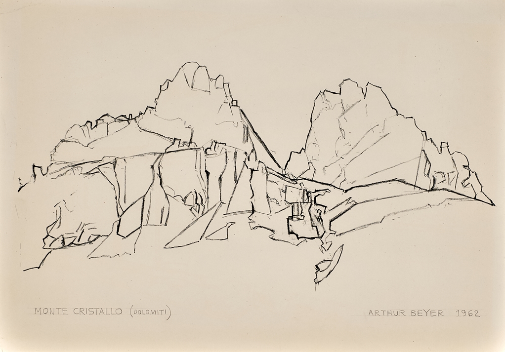 Arthur Beyer. 1904 - St. Gallen - 1982. Sign. Drei Ansichten von Bahnhöfen, zwei Landschaften. Ble - Image 3 of 5