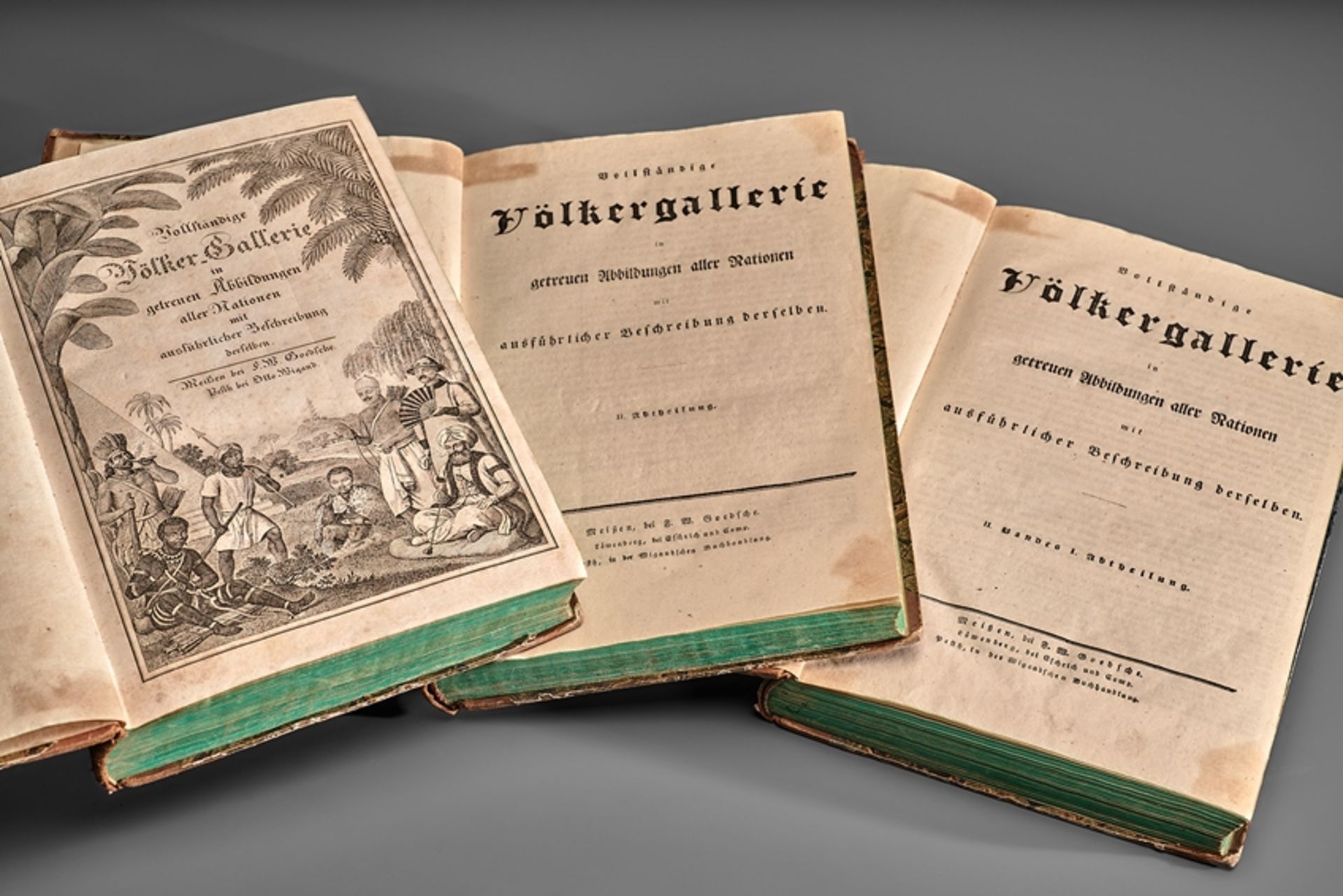 Ethnologie. Vollständige Völkergalerie in getreuen Abbildungen aller Nationen. 1. Bd. I. Abth. 'As - Image 2 of 4