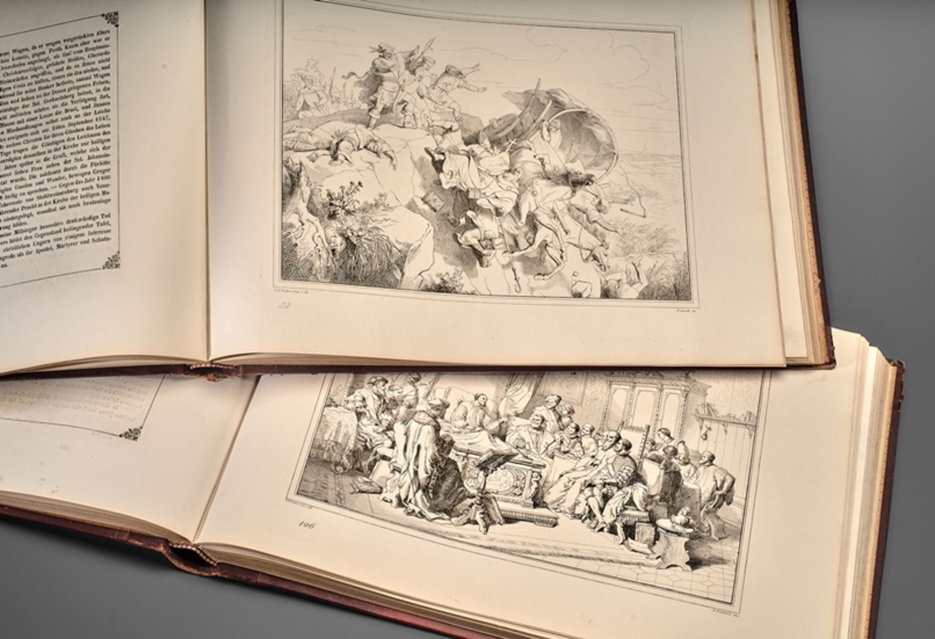 Venedig: Gatteri, Joseph Ludwig und Franz Zanotto. Geschichte Venedigs in 150 Kupfertafeln, nach Ch - Image 4 of 4