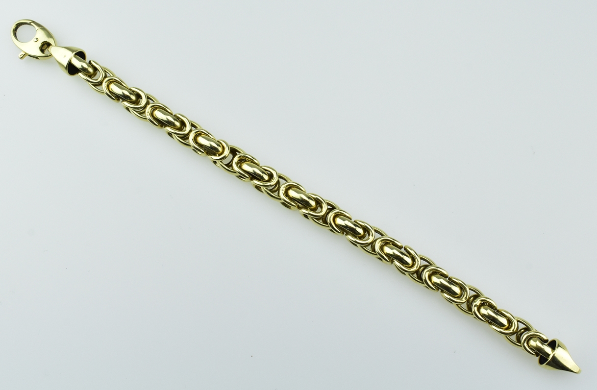 Königsketten-Armband. 18 ct. GG. L 21,5 cm. 35 g - Image 2 of 2