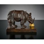 Salvador Dali. 1904 - 1989. 'Rhinocéros' In Spitzen gekleidetes Rhinozeros. Posthumer Gruß von 1997