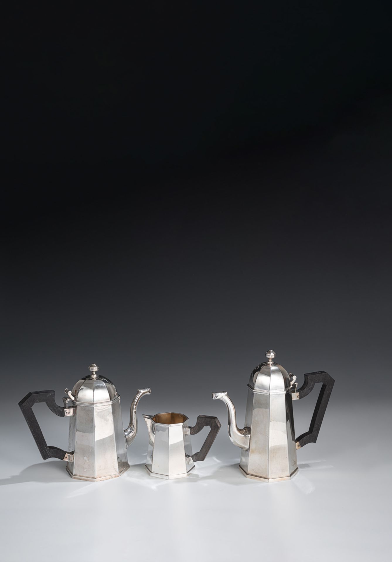 F.LLI DI LEONE - Two Coffee Pots and a Milk Jar