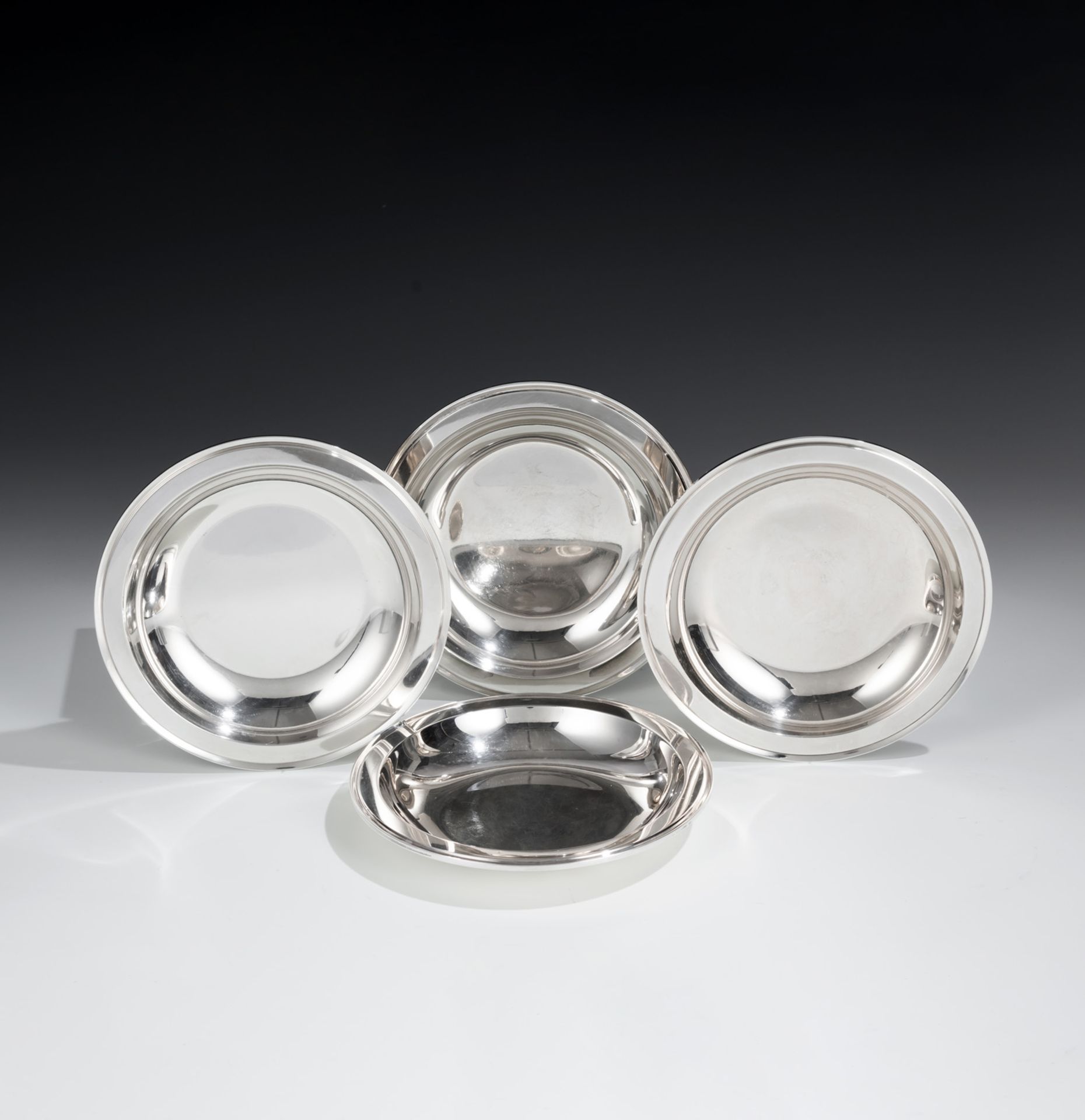 GEORG JENSEN  - Four bowls "Pyramid" 600B