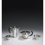 GEORG JENSEN - "Pyramid" Four piece coffee and tea service