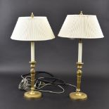 A pair of table lamps