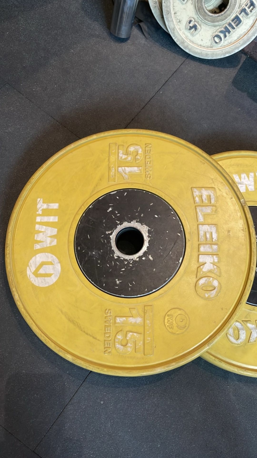 Eleiko 15kg Bumper Plates x2 - Image 2 of 2