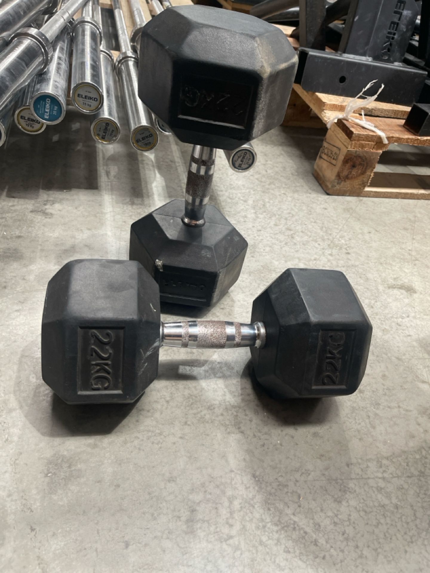 Eleiko 22kg Dumbell Pair - Image 2 of 2