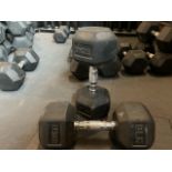 Blk Box 17.5kg Dumbell Pair