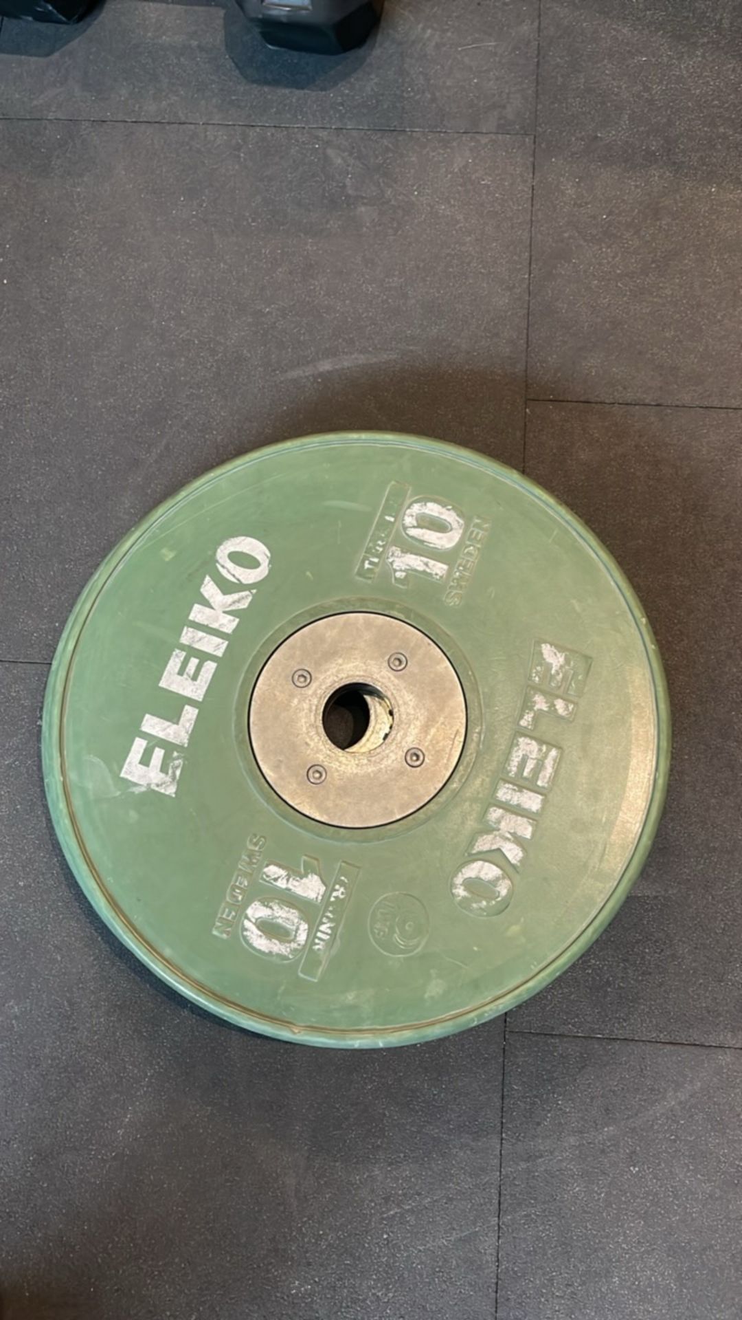 Eleiko 10kg Bumper Plates x2 - Image 2 of 2