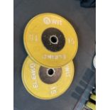 Eleiko 15kg Bumper Plates x2