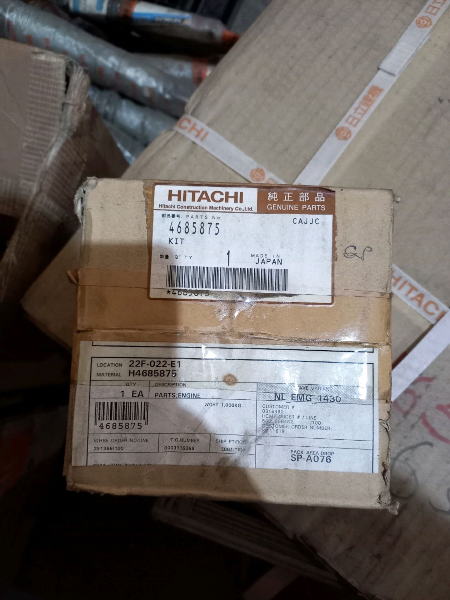 HITACHI MINING ZX240 PARTS - Image 9 of 18