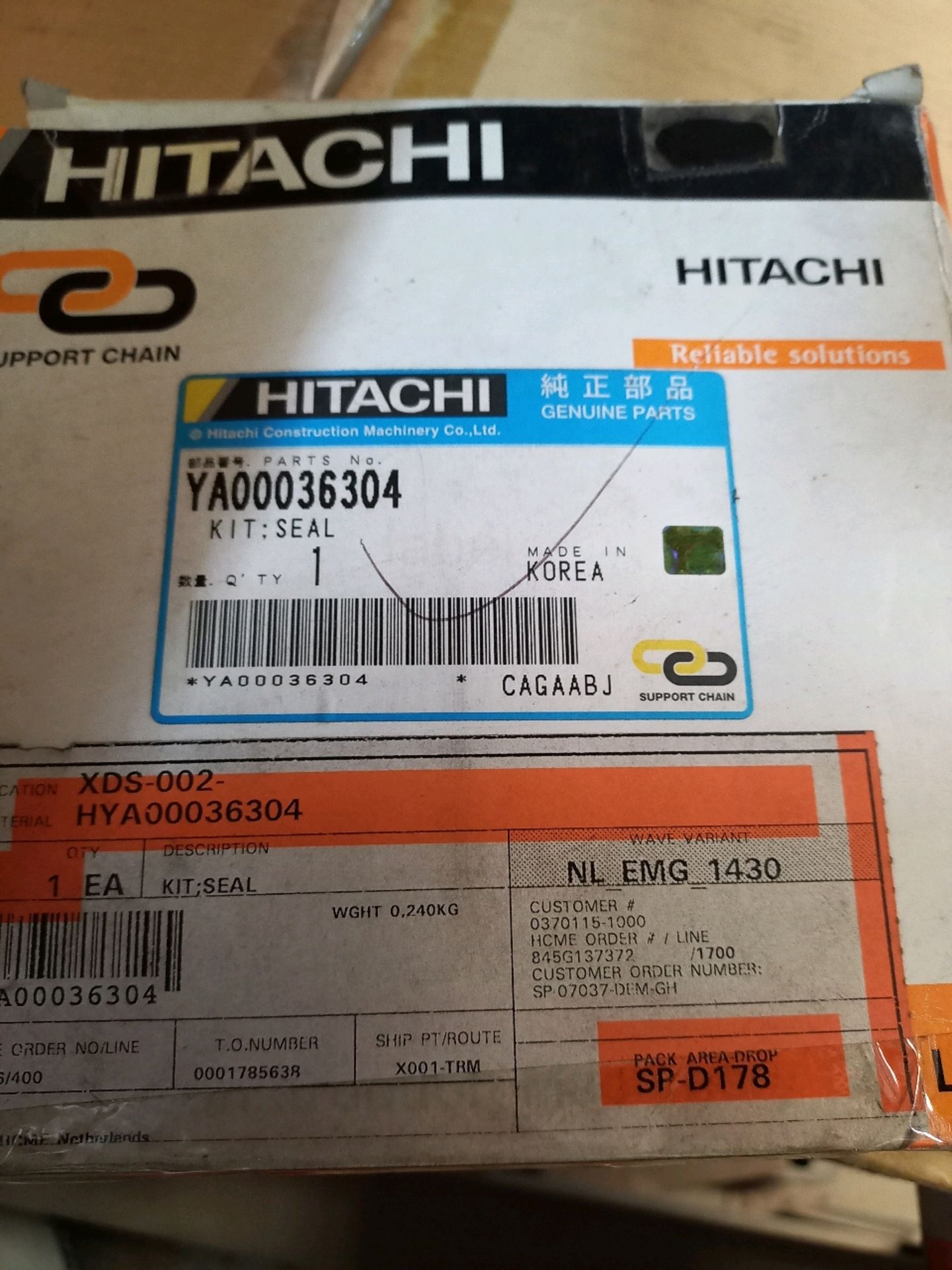 HITACHI MINING ZX220 PARTS - Image 5 of 9