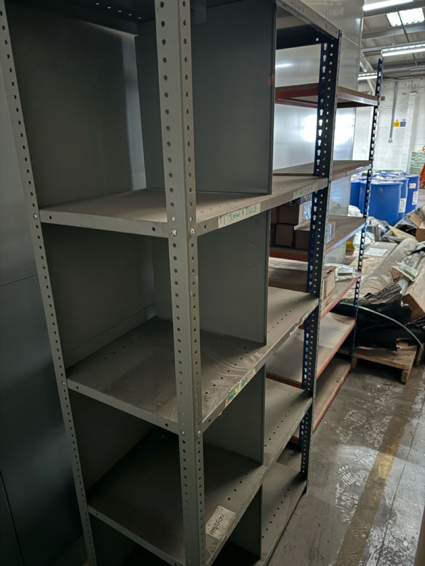 Grey Metal Boxed Shelving - Image 2 of 3