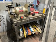 Metal Work Bench with 10" Bench Grinder