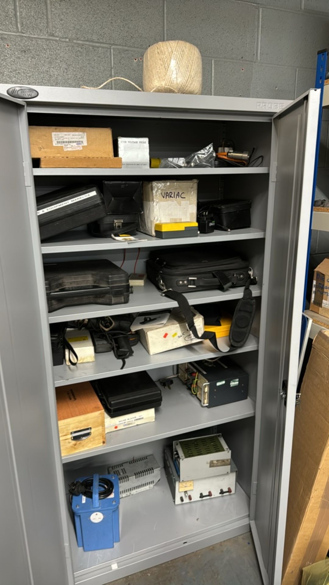 Grey Metal Storage Cabinet x3 - Image 4 of 4