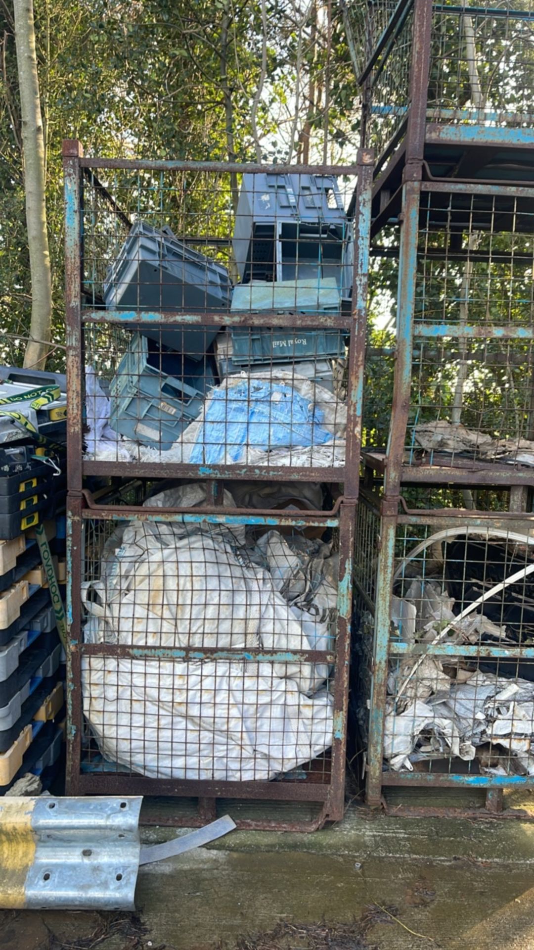 Metal Mesh Waste Cages x 5 - Image 3 of 4