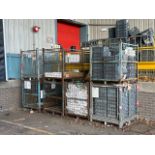 Metal Mesh Waste Cages x 12