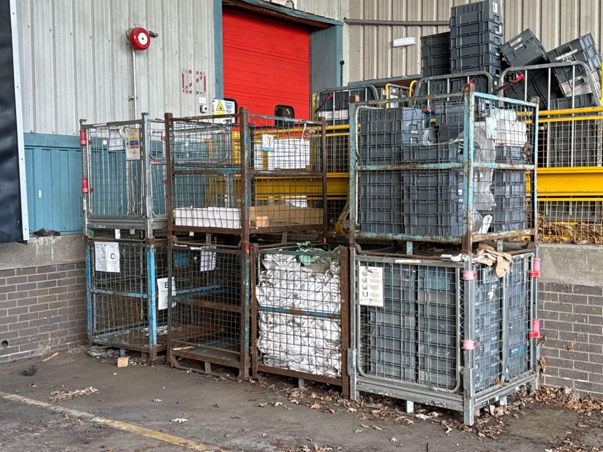 Metal Mesh Waste Cages x 12