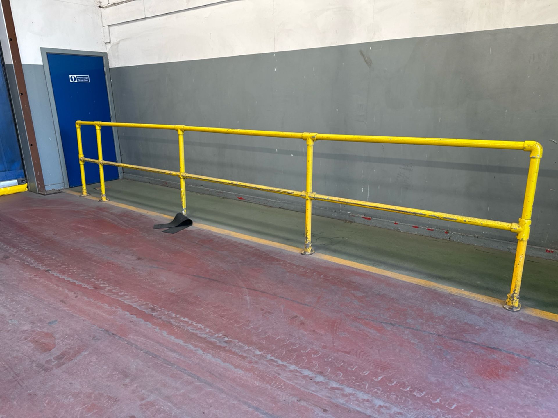 7.5 Meters of Yellow Metal Safety Barriers