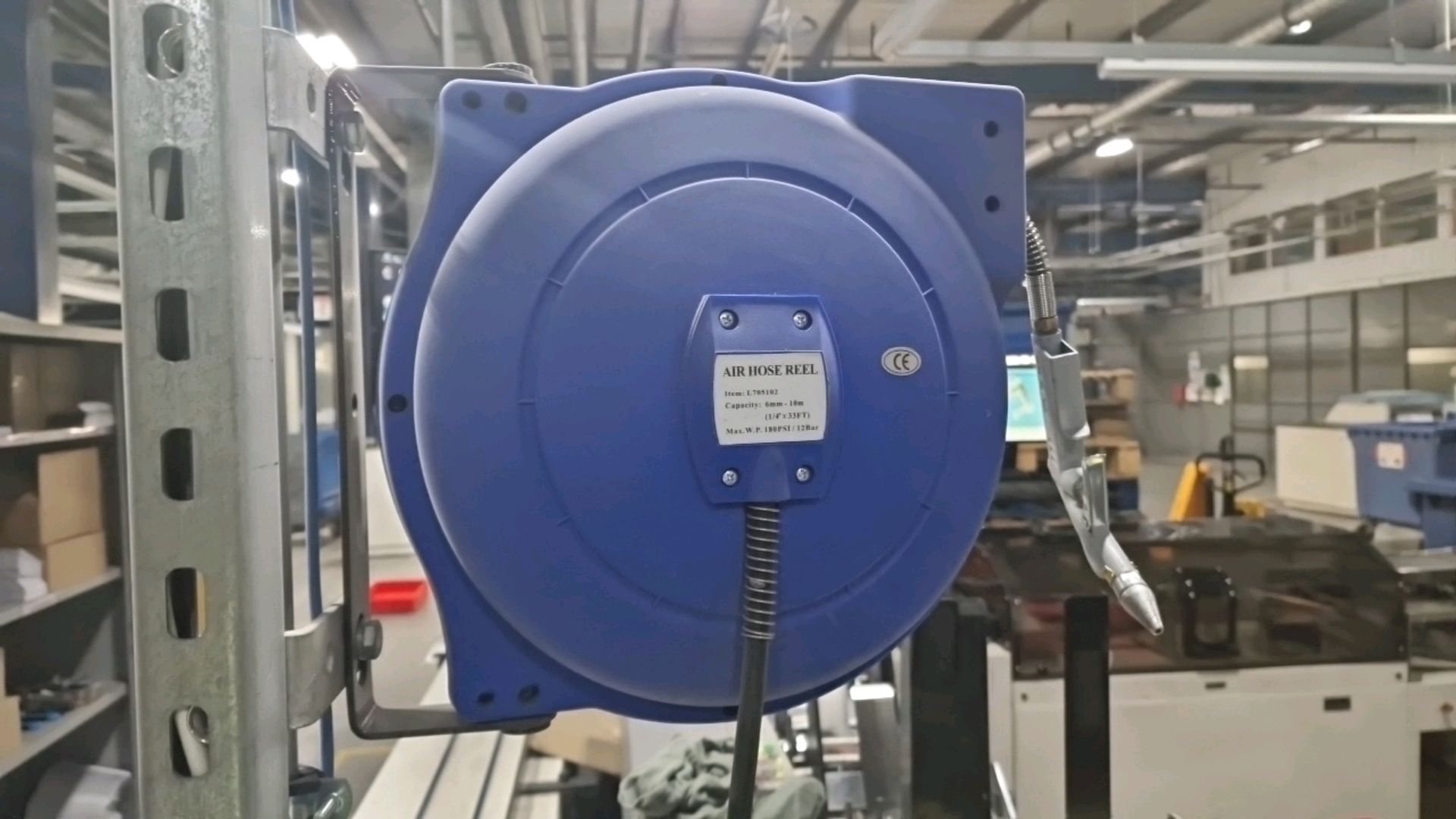 Hose Reel with Pressure Gun