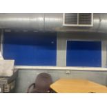 2 x Blue Felt Notice Boards