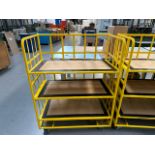 Yellow Metal Cage Trolley