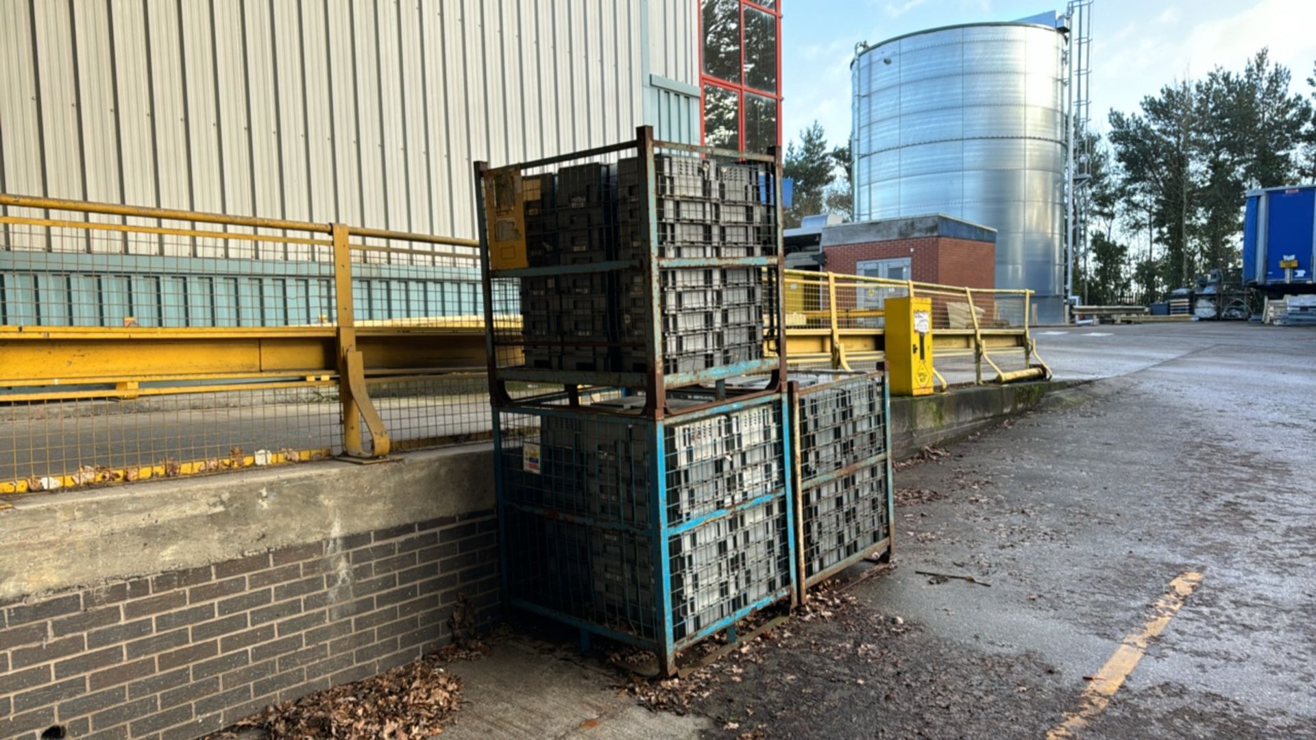 Metal Mesh Waste Cages x 12 - Image 4 of 5
