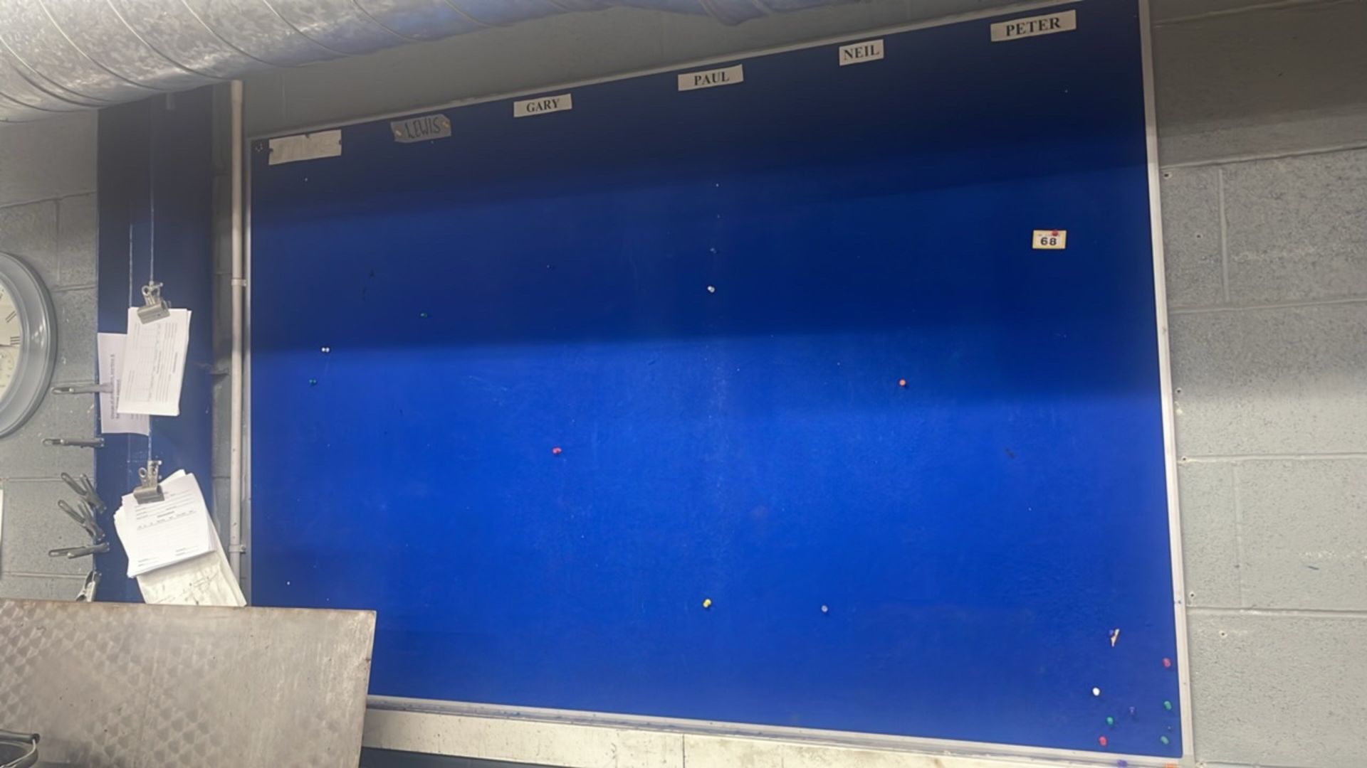 2 x Blue Felt Notice Boards - Image 2 of 2