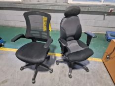 Assorted Office Chairs x3